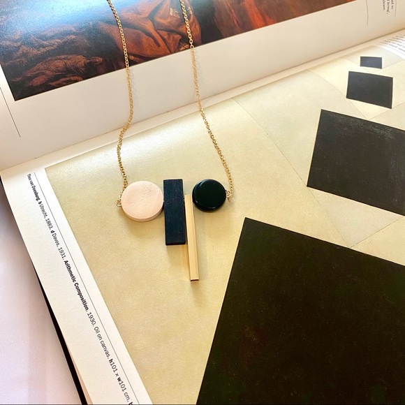 💕LAST ONE Modern art Long Necklace - Picture 2 of 5